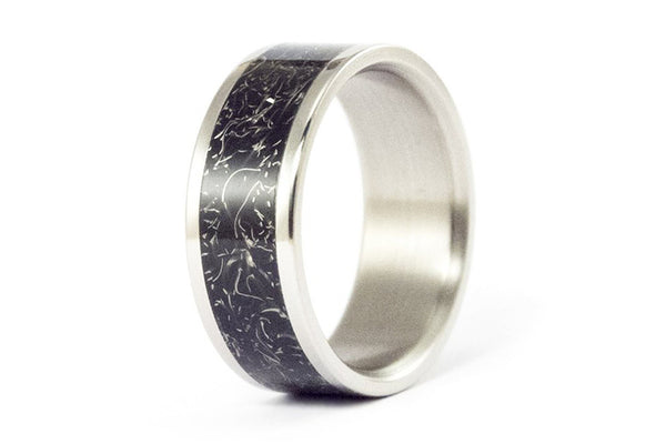 Black titanium ring (00024_8N)