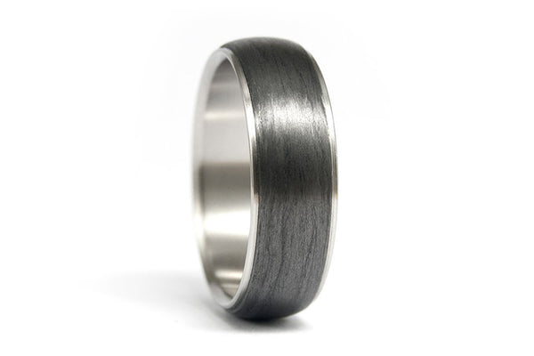 Titanium and carbon fiber ring (00305_7N)