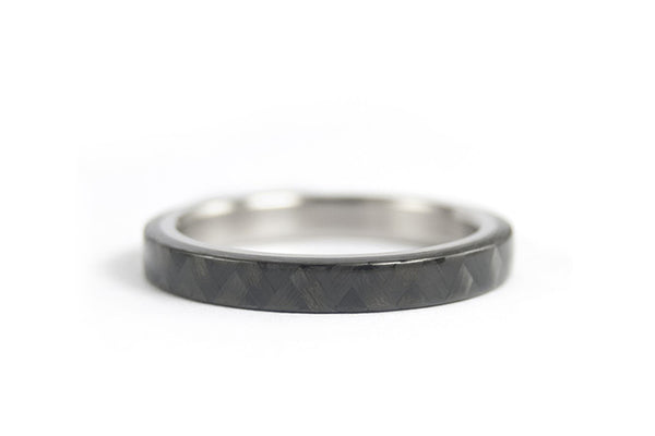 Titanium and carbon fiber ring (00312_3N)